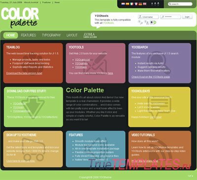  YOOtheme Colorpallete
